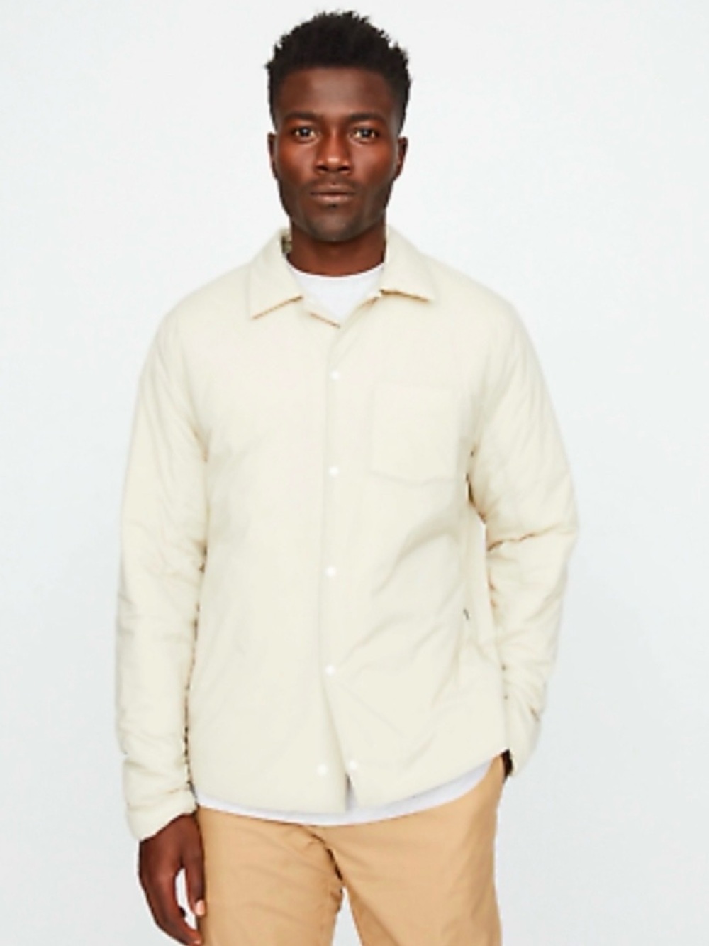 Hill City Thermal Light Shirt Jacket, Color Sand Beige Stone, Men’s Large